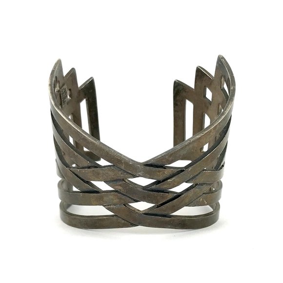 Jewelry - Vintage Sterling Silver 925 Mexico TH-55 Modernist Bracelet